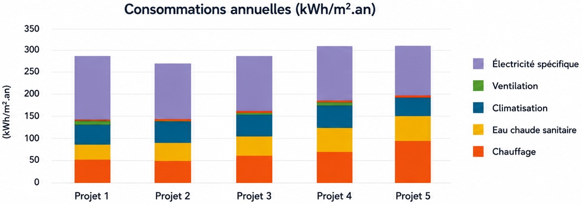 Graphique de consommations — visuel provisoire
